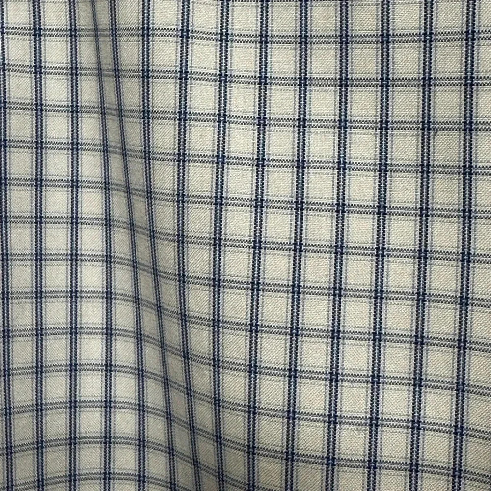 Jos A Banks Signature Collection blue checkered men’s dress shirt. - Picture 3 of 7